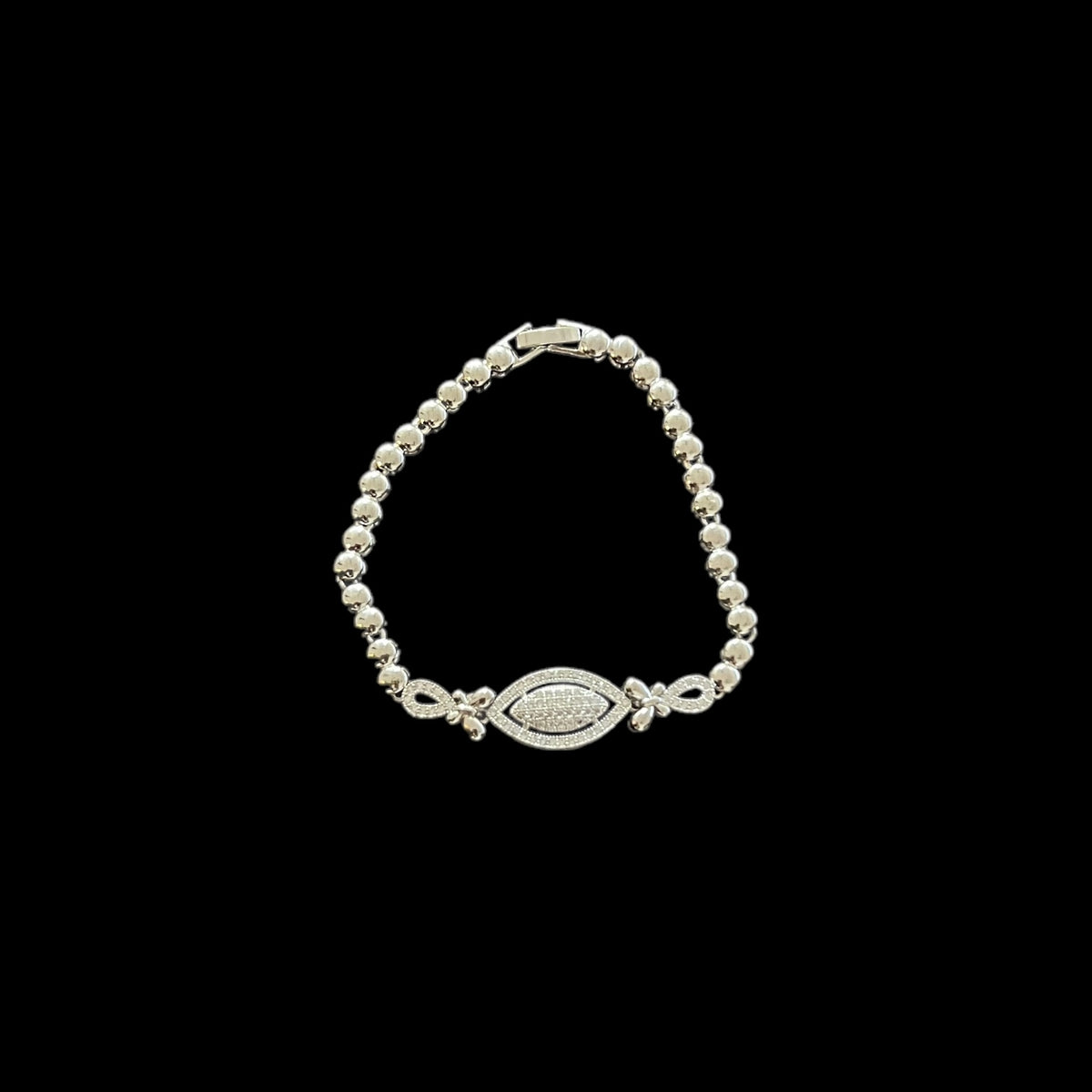 Premium Quality Silver Zirconia Bracelet for Girls Women - Drop