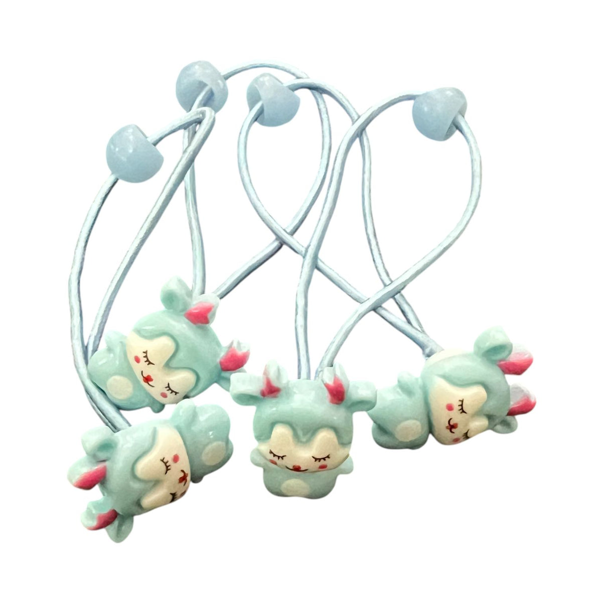 Pack of 4 Cute Cartoon Deer Hair Ponies – Kids Hair Accessories at Wholesale Prices