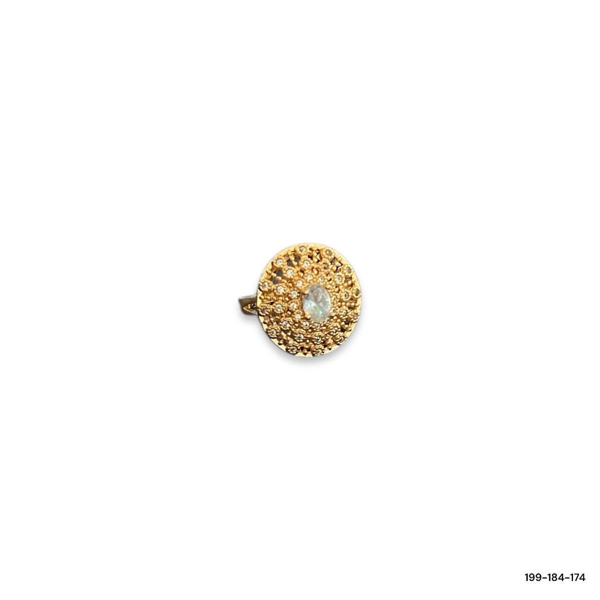 Golden Zircon Ring