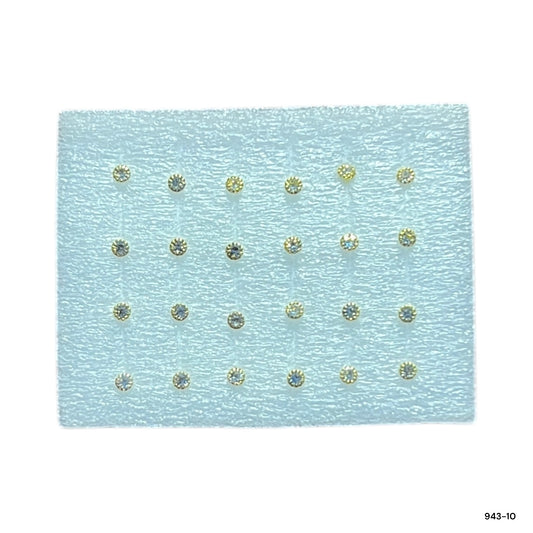 24 Mini Nose Pin with Zircon for Girls