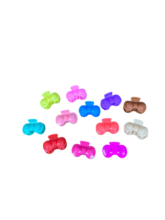 01 Packet | Multi color hair claws, 12 pieces in one packet