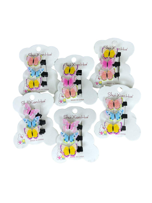 3 Beautiful Butterfly clips