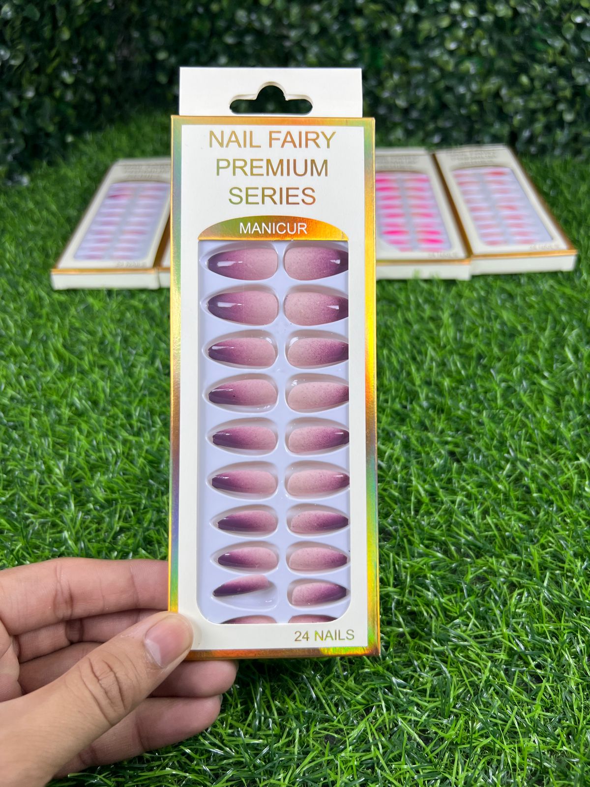 Box of 24 Fairy False Nails with Glue Stickers