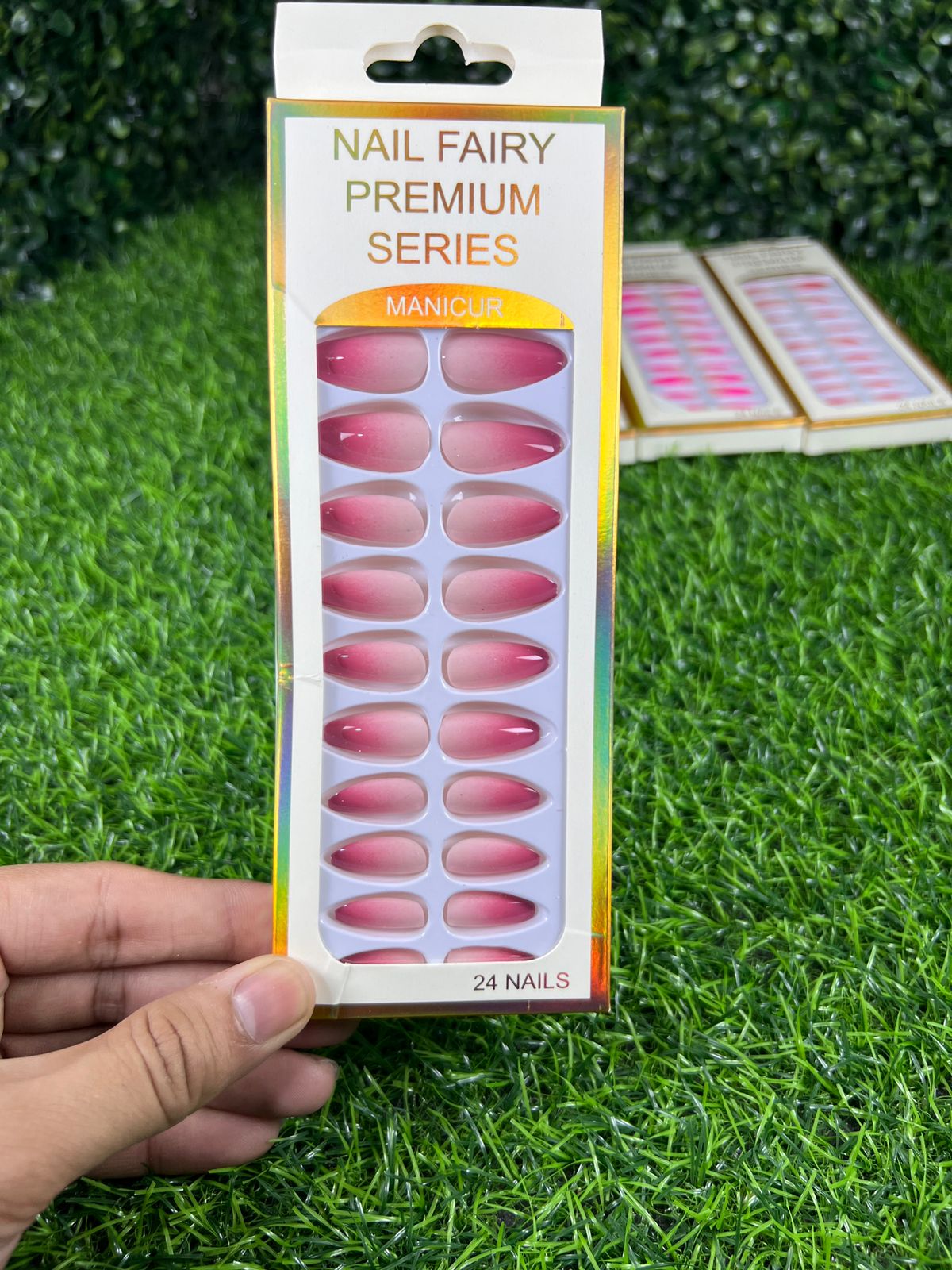 Box of 24 Fairy False Nails with Glue Stickers