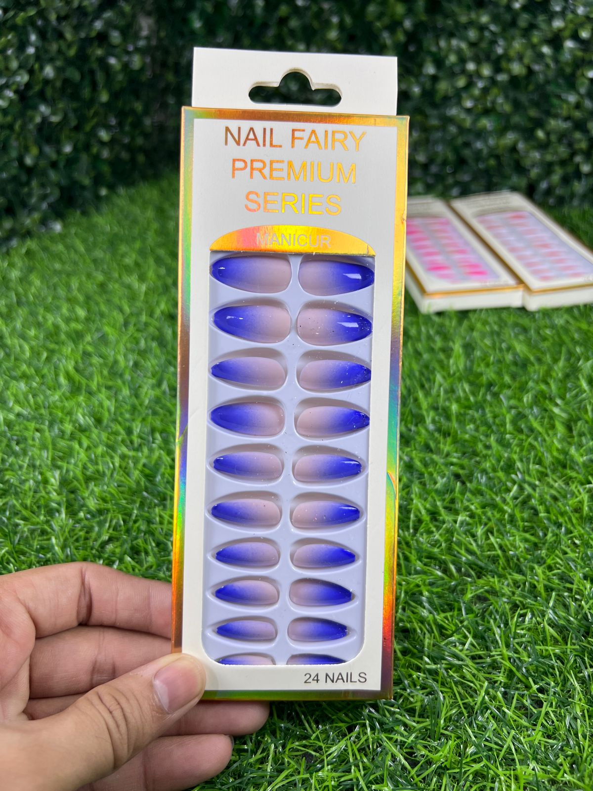 Box of 24 Fairy False Nails with Glue Stickers