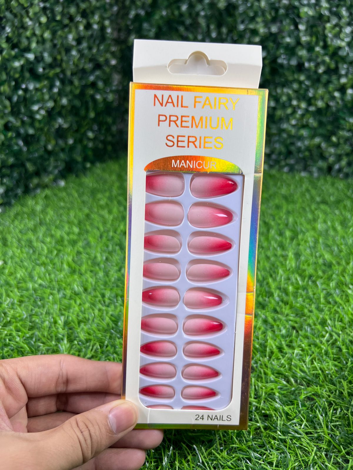 Box of 24 Fairy False Nails with Glue Stickers