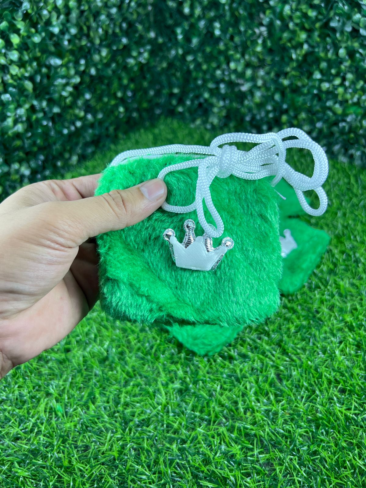 Kids Furry Sling Bag with Crown