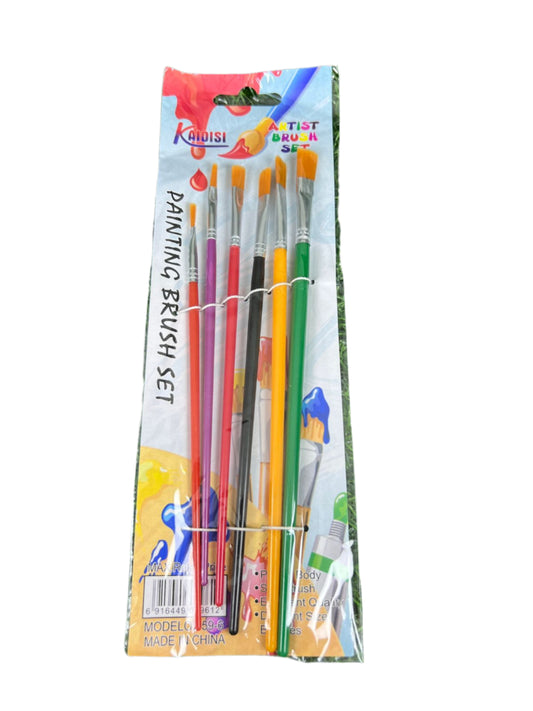1 packet | Artist painting brush set of 6 brushes