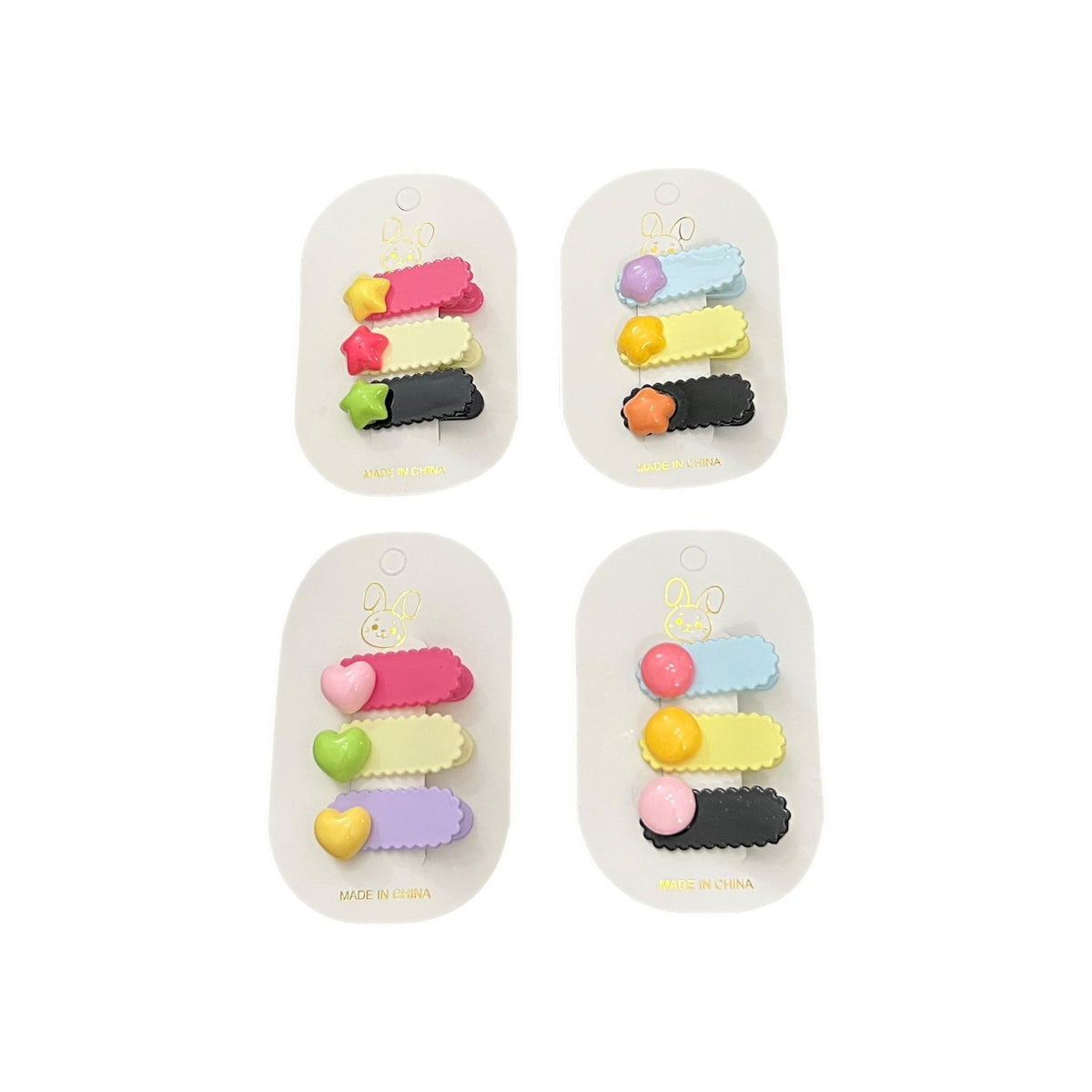 Cute Cartoon Hair Clips Set for Kids – Wholesale Colorful Hair Accessories
