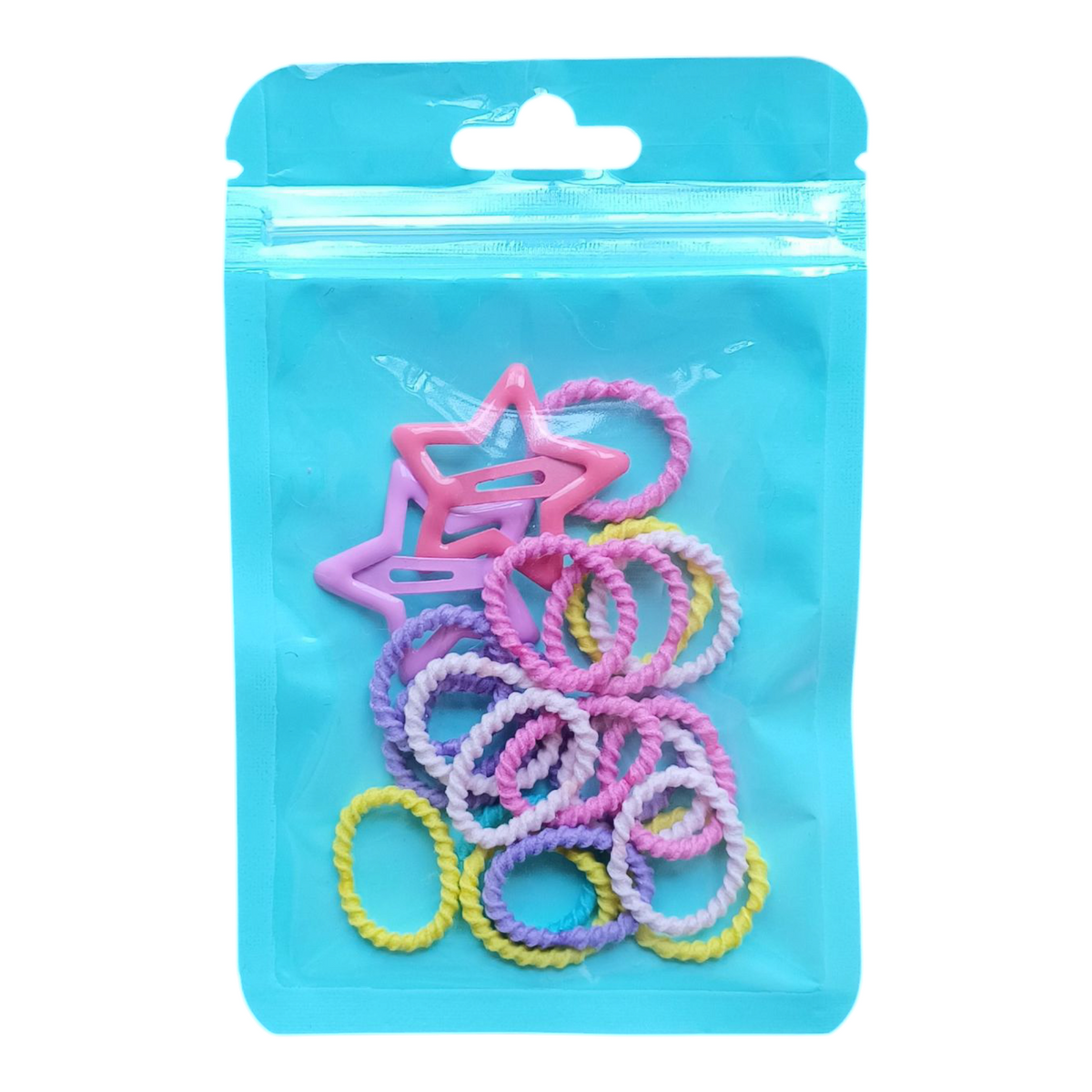 Kids rubber ponies and StarTic Tac pins pouch pack