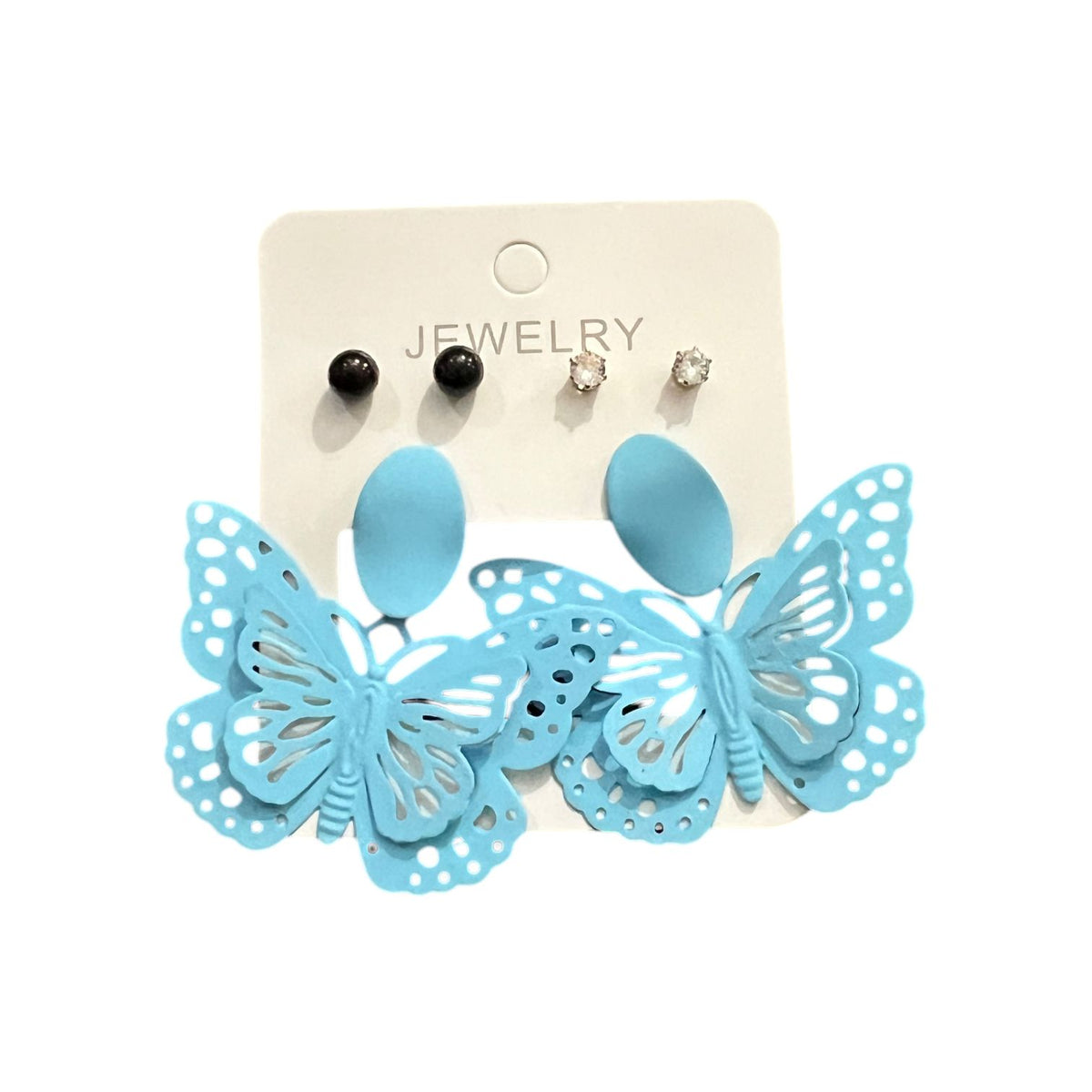 Trendy Butterfly Earrings with 2 Free Ear Studs