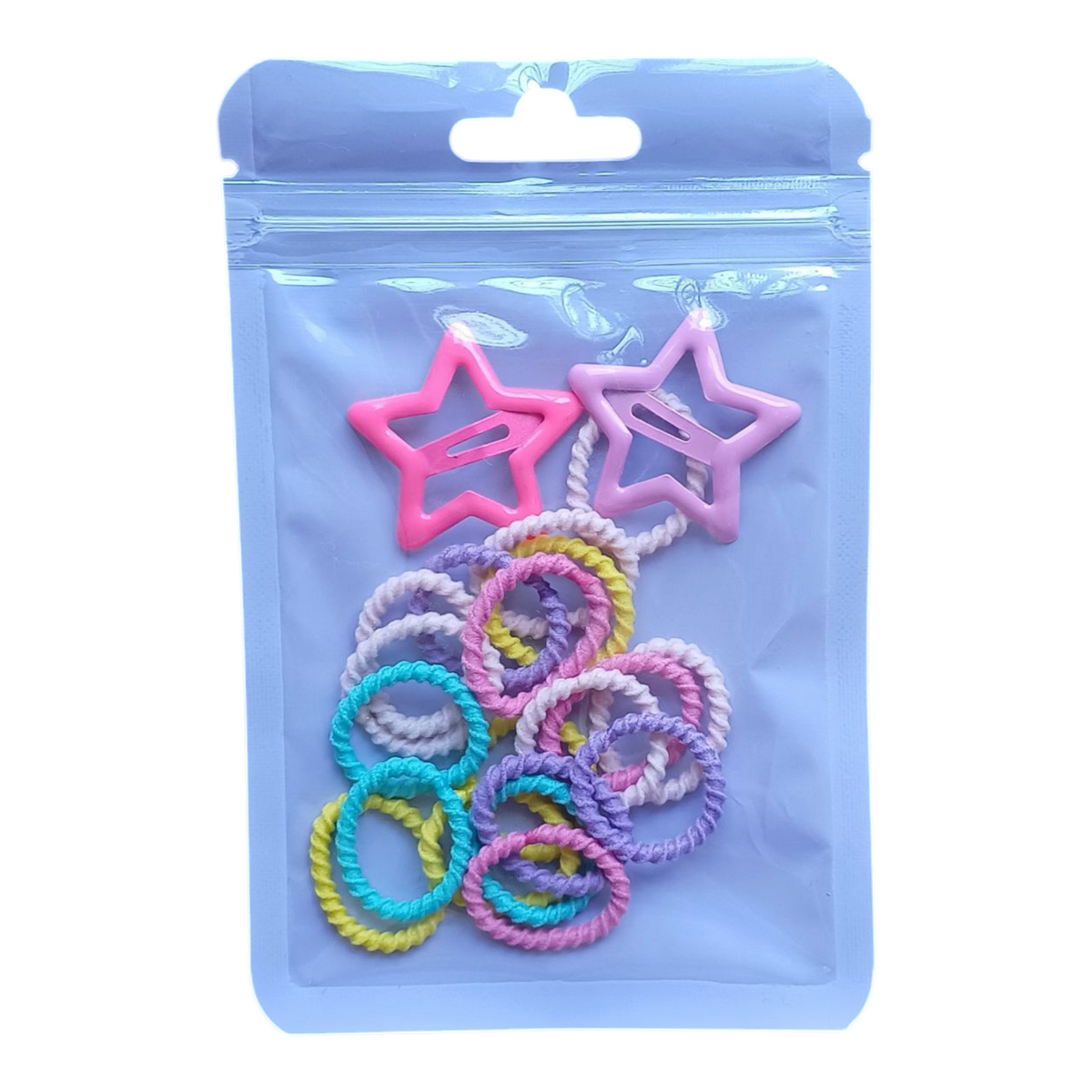 Kids rubber ponies and StarTic Tac pins pouch pack