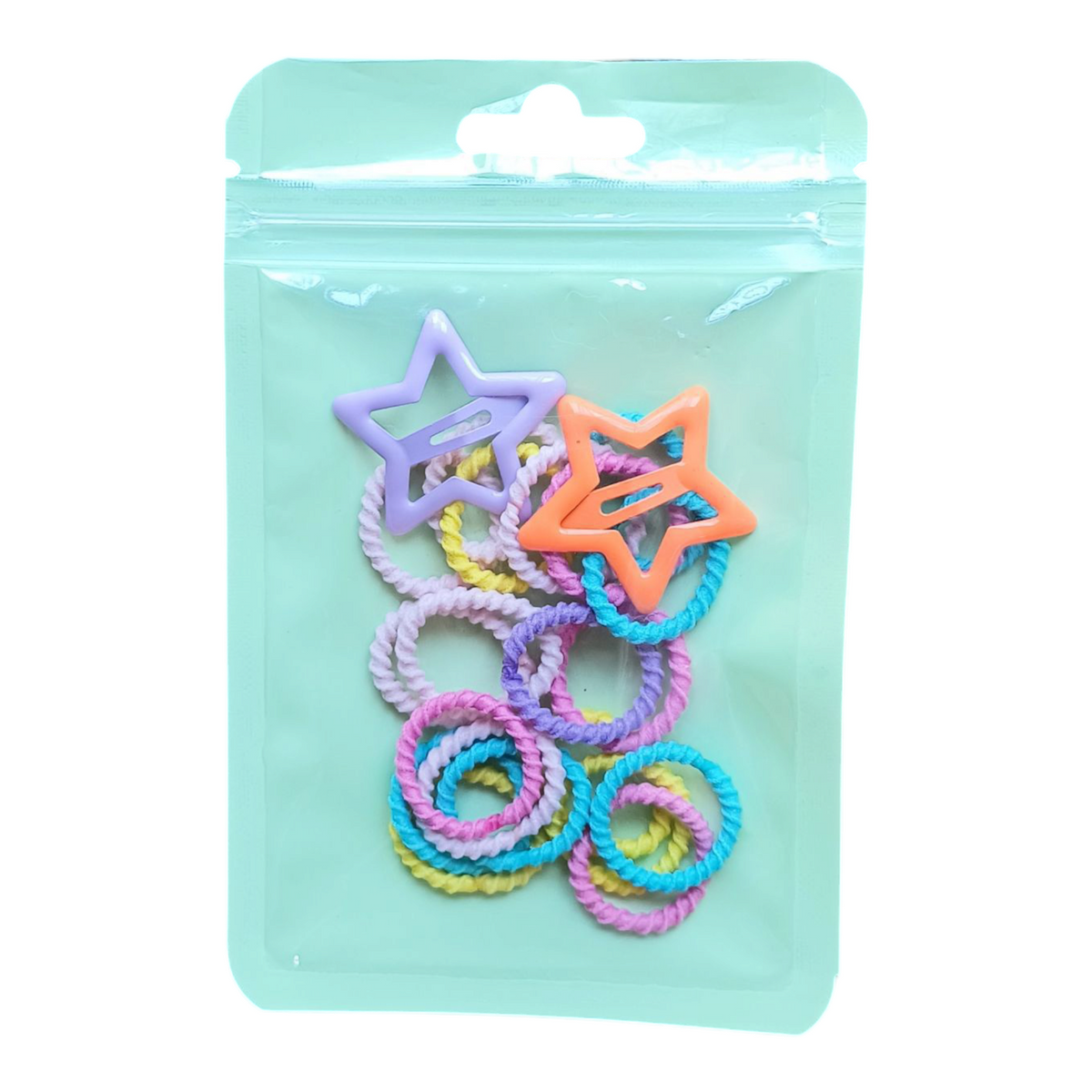 Kids rubber ponies and StarTic Tac pins pouch pack