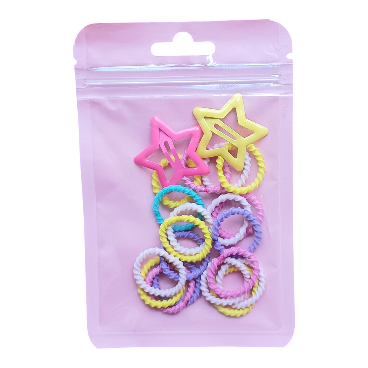 Kids rubber ponies and StarTic Tac pins pouch pack