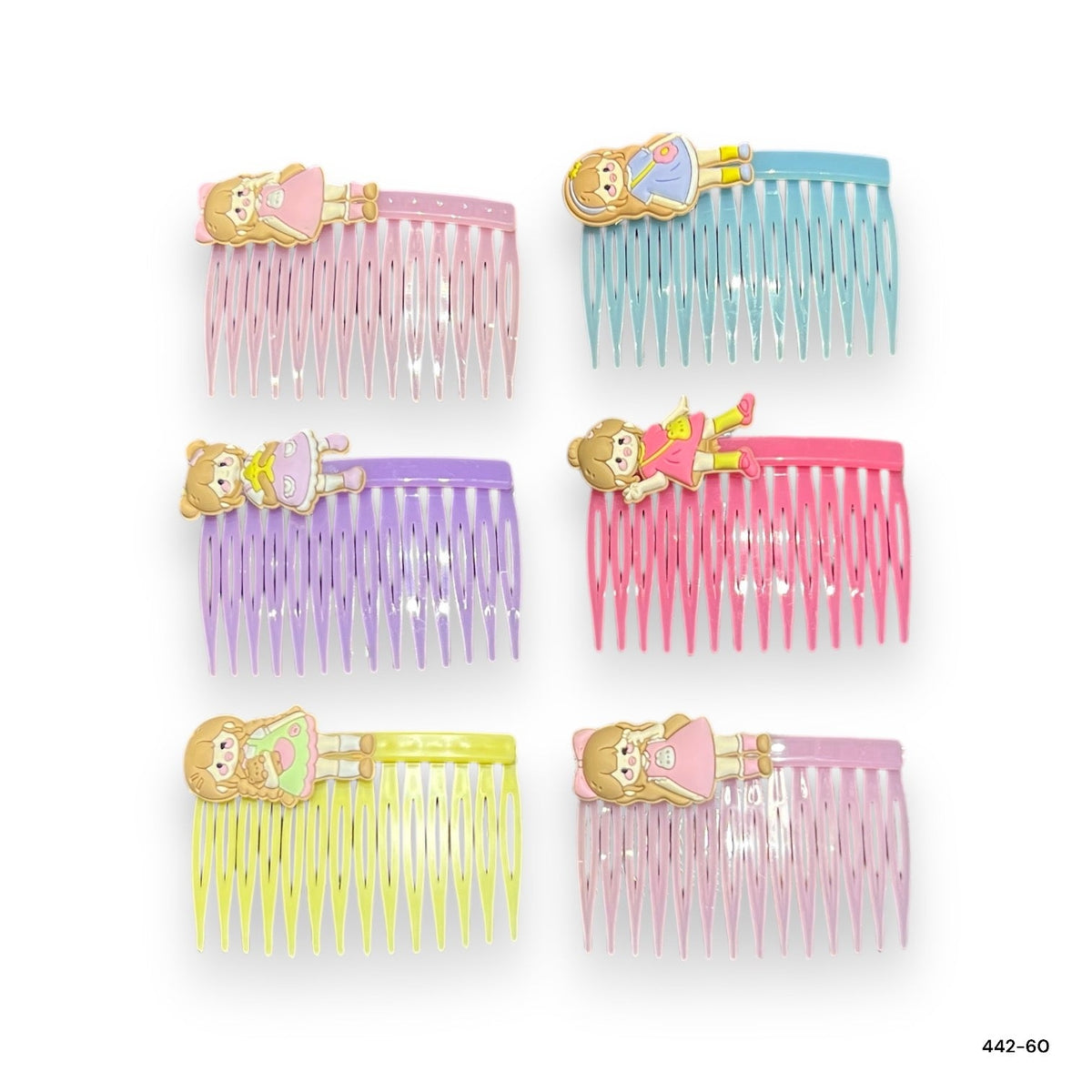 Cartoon Hair Combs for Girls – Cute Character Design | Kids Hair Accessories at Wholesale Prices