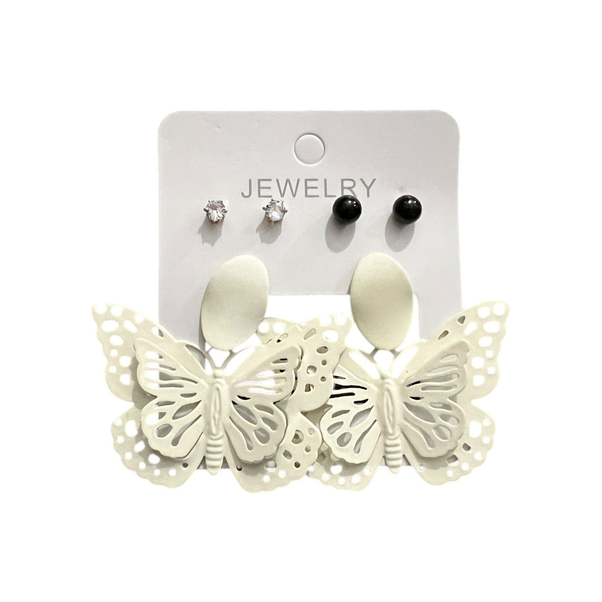 Trendy Butterfly Earrings with 2 Free Ear Studs
